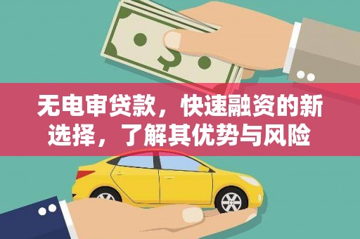 云浮无电审贷款，快速融资的新选择，了解其优势与风险