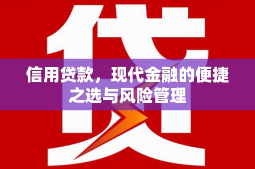 云浮信用贷款，现代金融的便捷之选与风险管理
