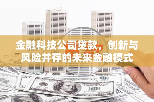 云浮金融科技公司贷款，创新与风险并存的未来金融模式
