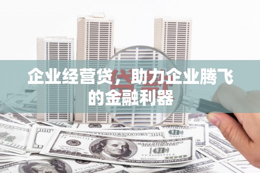 云浮企业经营贷，助力企业腾飞的金融利器