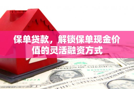 云浮保单贷款，解锁保单现金价值的灵活融资方式