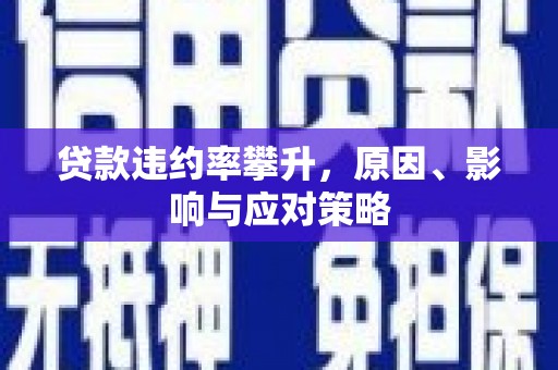 云浮贷款违约率攀升，原因、影响与应对策略