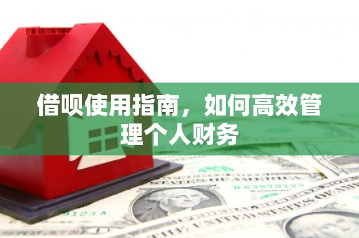 云浮借呗使用指南，如何高效管理个人财务
