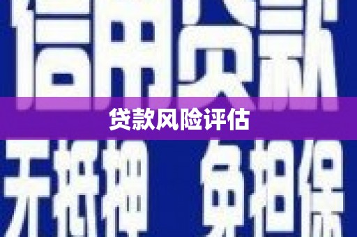云浮贷款风险评估