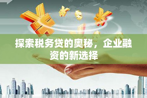 云浮探索税务贷的奥秘，企业融资的新选择