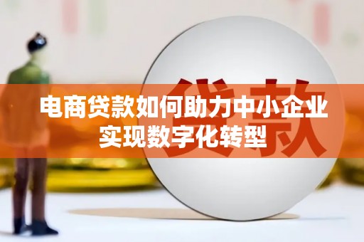 云浮电商贷款如何助力中小企业实现数字化转型