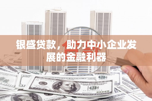 云浮银盛贷款，助力中小企业发展的金融利器