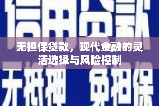 云浮无担保贷款，现代金融的灵活选择与风险控制