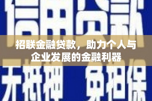 云浮招联金融贷款，助力个人与企业发展的金融利器