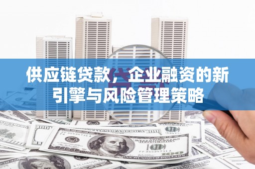 云浮供应链贷款，企业融资的新引擎与风险管理策略