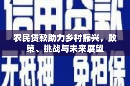 云浮农民贷款助力乡村振兴，政策、挑战与未来展望