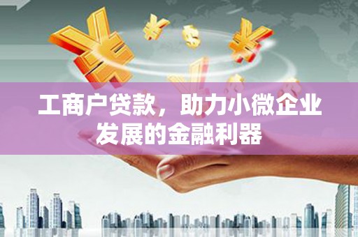云浮工商户贷款，助力小微企业发展的金融利器