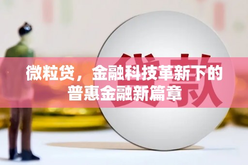 云浮微粒贷，金融科技革新下的普惠金融新篇章