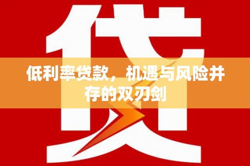 云浮低利率贷款，机遇与风险并存的双刃剑