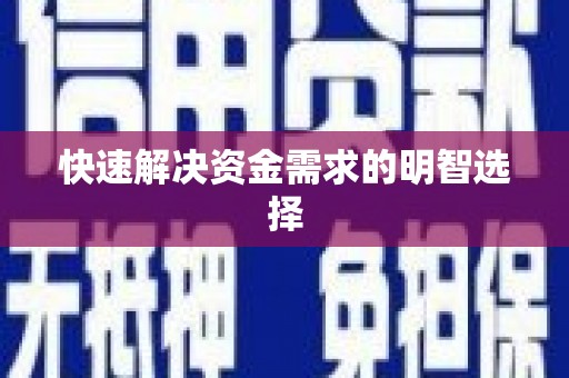 云浮快速解决资金需求的明智选择