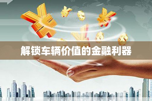 云浮解锁车辆价值的金融利器